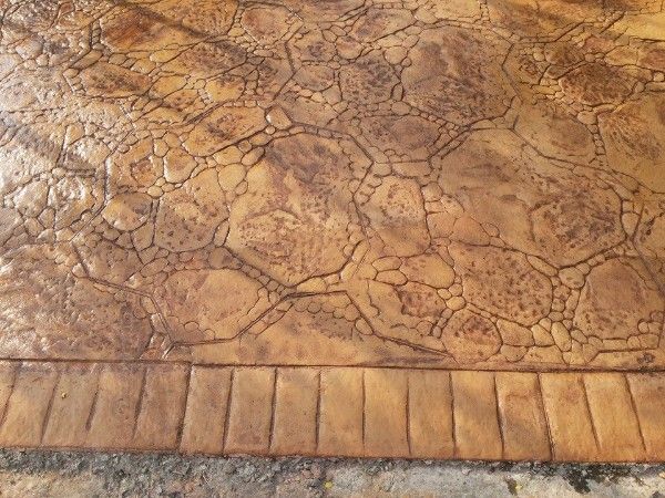 الوطنية للخرسانة المطبوعة والممسوسة stamped concrete