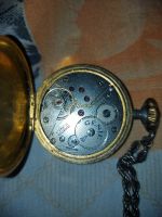 ساعة جيب مدهبه ماركة جيني ملو بها ١٧ حجر 