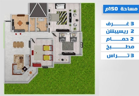 شقق | للبيع | فى التجمع الخامس | بكمبوند متكامل