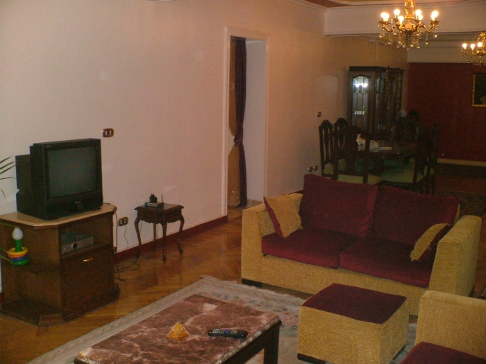 Super luxury fully furnished &amp;A.C. apartment for rent In Roushdy,Kafr 