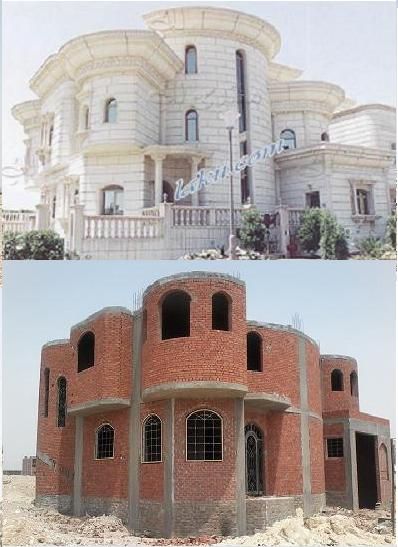 قطعة ارض مبنى  داخلها فيلا دوبلكس ناصية بمدينة قنا الجديدة - مصر