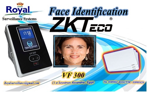 نظام حضور والانصراف ZKTeco يتعرف على الوجه و الكارت  VF300