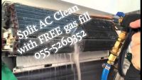 ac maintenance 055-5269352 split ac gas clean repair cooling service