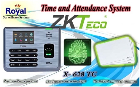أجهزة حضور والانصراف ZKTeco موديل   X628 -TC