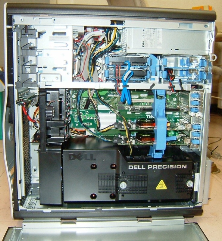 Dell workstation t7400 كاش 24 ميجا 8 كور يكافئ core i7