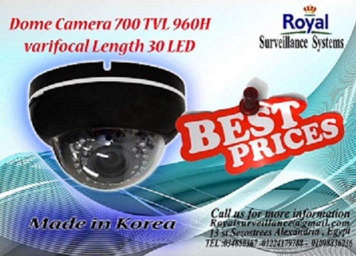 كاميرات مراقبة داخلية  TVL 700  بعدسات متغيرة  960H