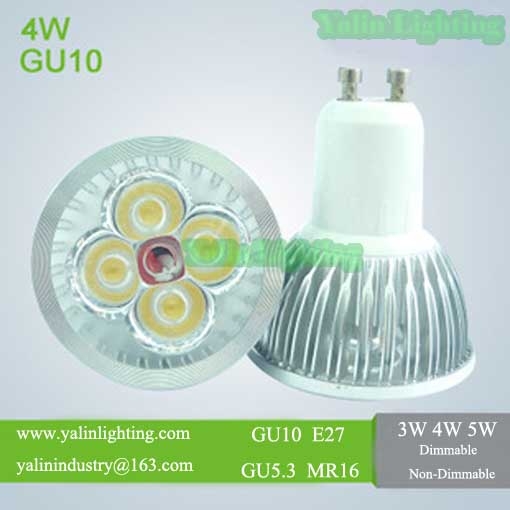 مصباح GU10 عكس الضوء الصمام، MR16/E27 عالية الطاقة LED الأضواء