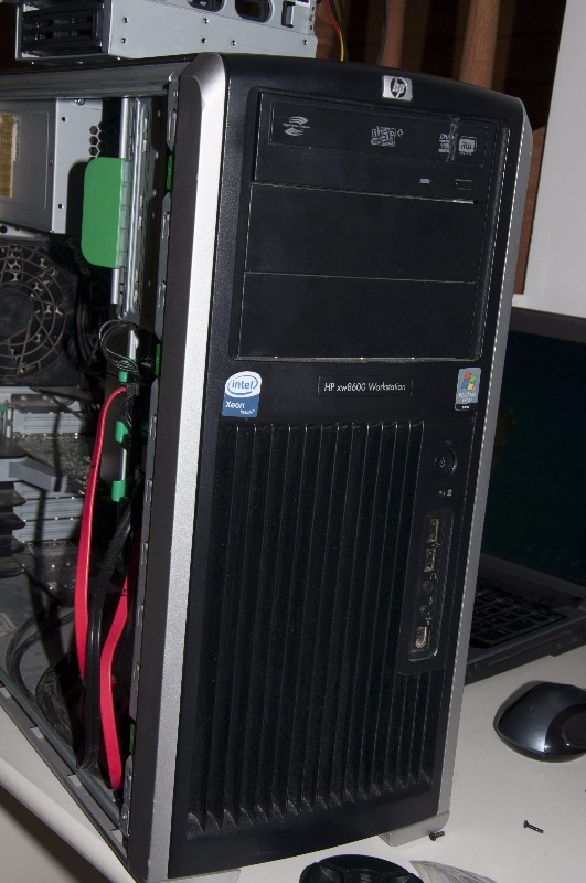 Hp xw8600 workstation cache 24mb 8 core ram 8