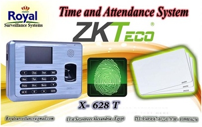 أنظمة حضور والانصراف ZKTeco يتعرف على الكارت و البصمة X628 -T