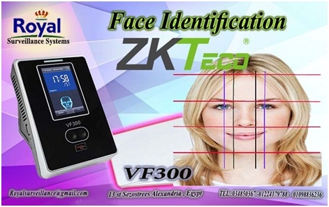 ساعات حضور والانصراف ZKTeco يتعرف على الوجه و الكارت  VF300