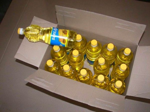 refined and crude sunflower oil
