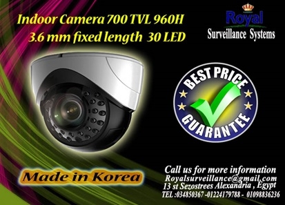 كاميرات مراقبة داخلية TVL 700  960H بعدد 30 LED