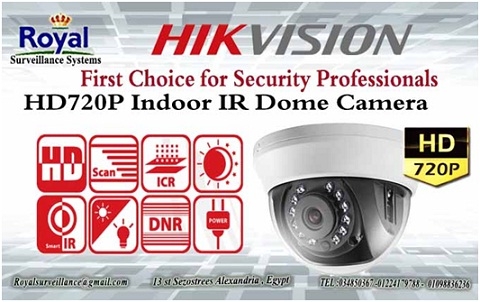 أحدث كاميرات مراقبة داخلية  HD720P HIKVISION  
