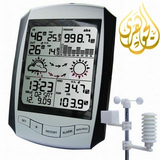 جهاز قياس الطقس اللاسلكي والمزود بساعة RCC