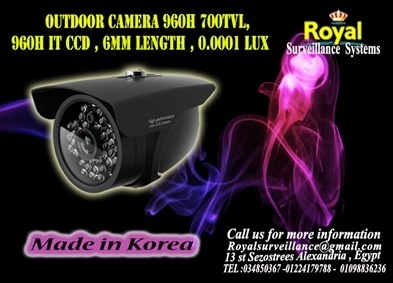 كاميرات مراقبة خارجيةTVL 700  960H بمستوى أضاءة 0.0001 LUX